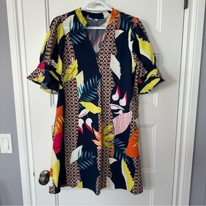 Bold Patterned Vacation Dress